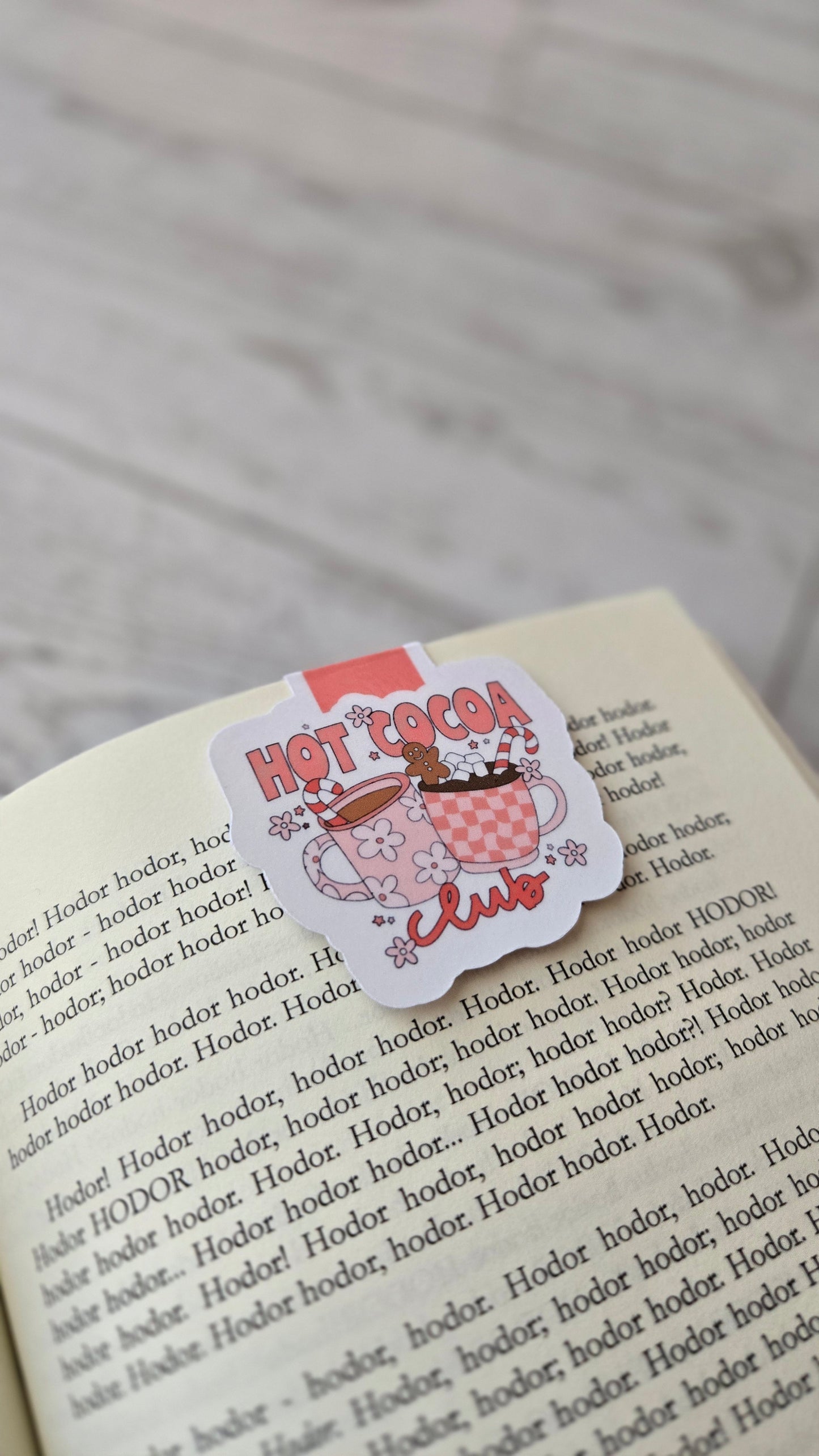 Hot Cocoa Club Magnetic Bookmark