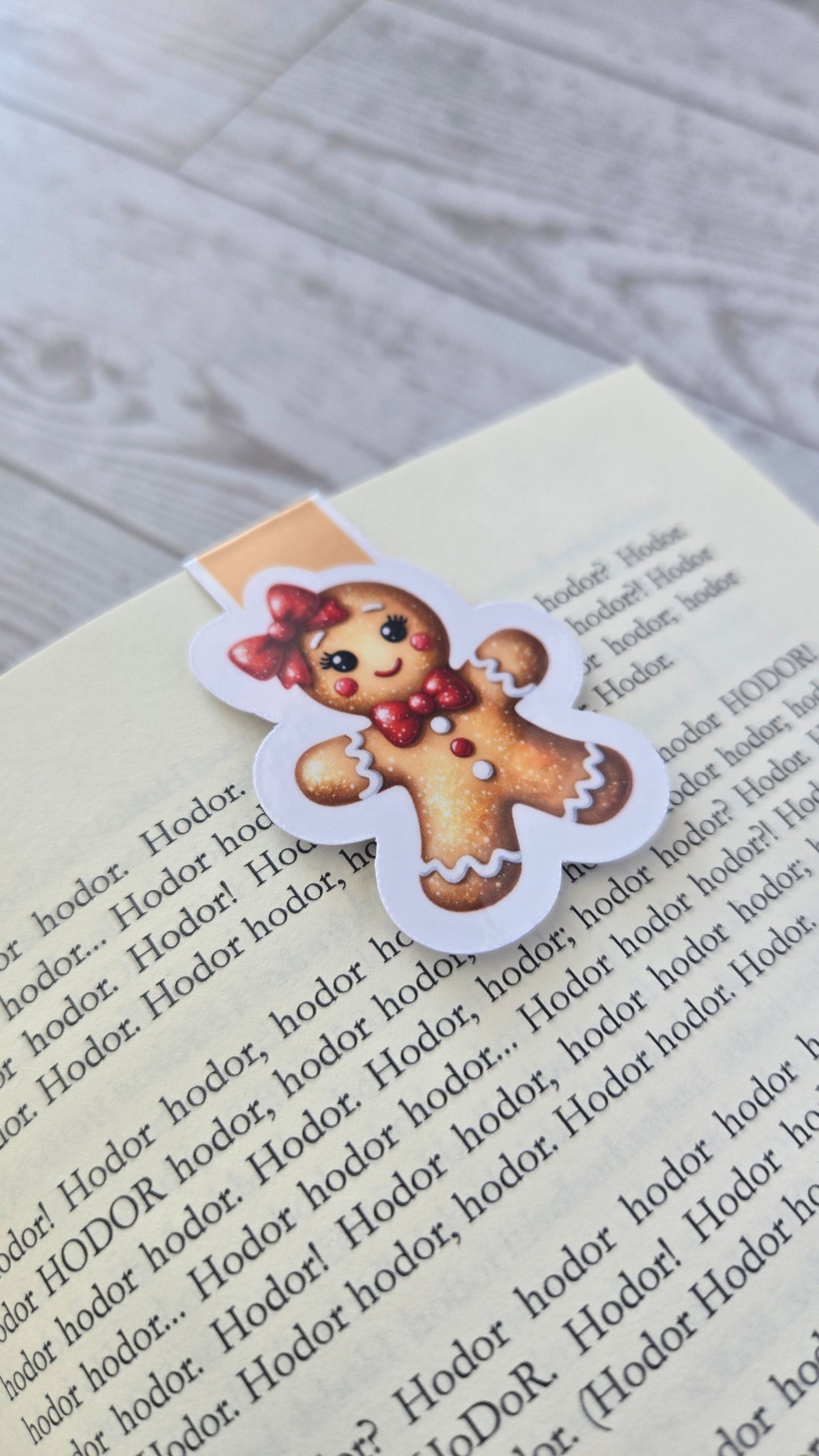 Gingerbread Girl Magnetic Bookmark