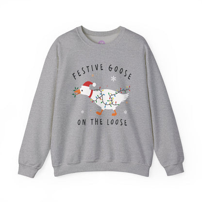 Festive Goose on the Loose Sweatshirt
