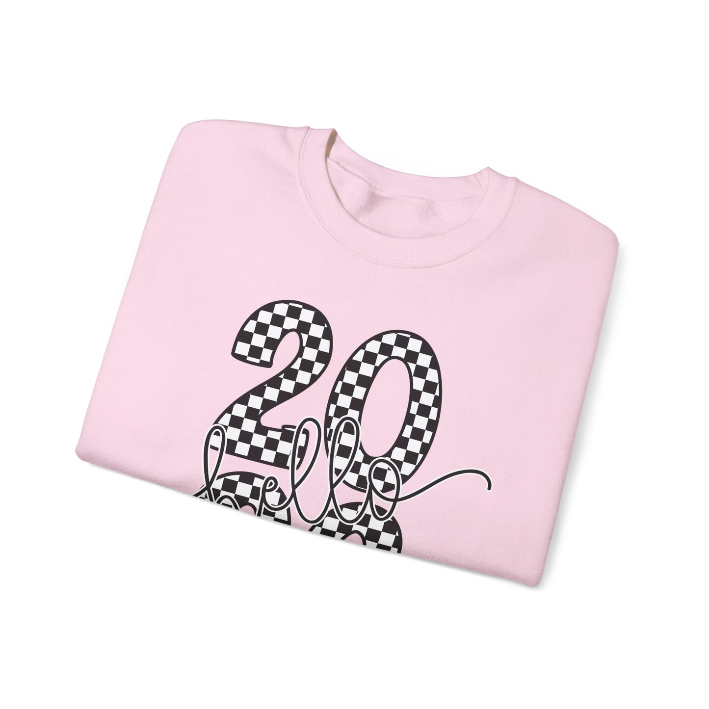 Hello 2026 Checkered Sweatshirt