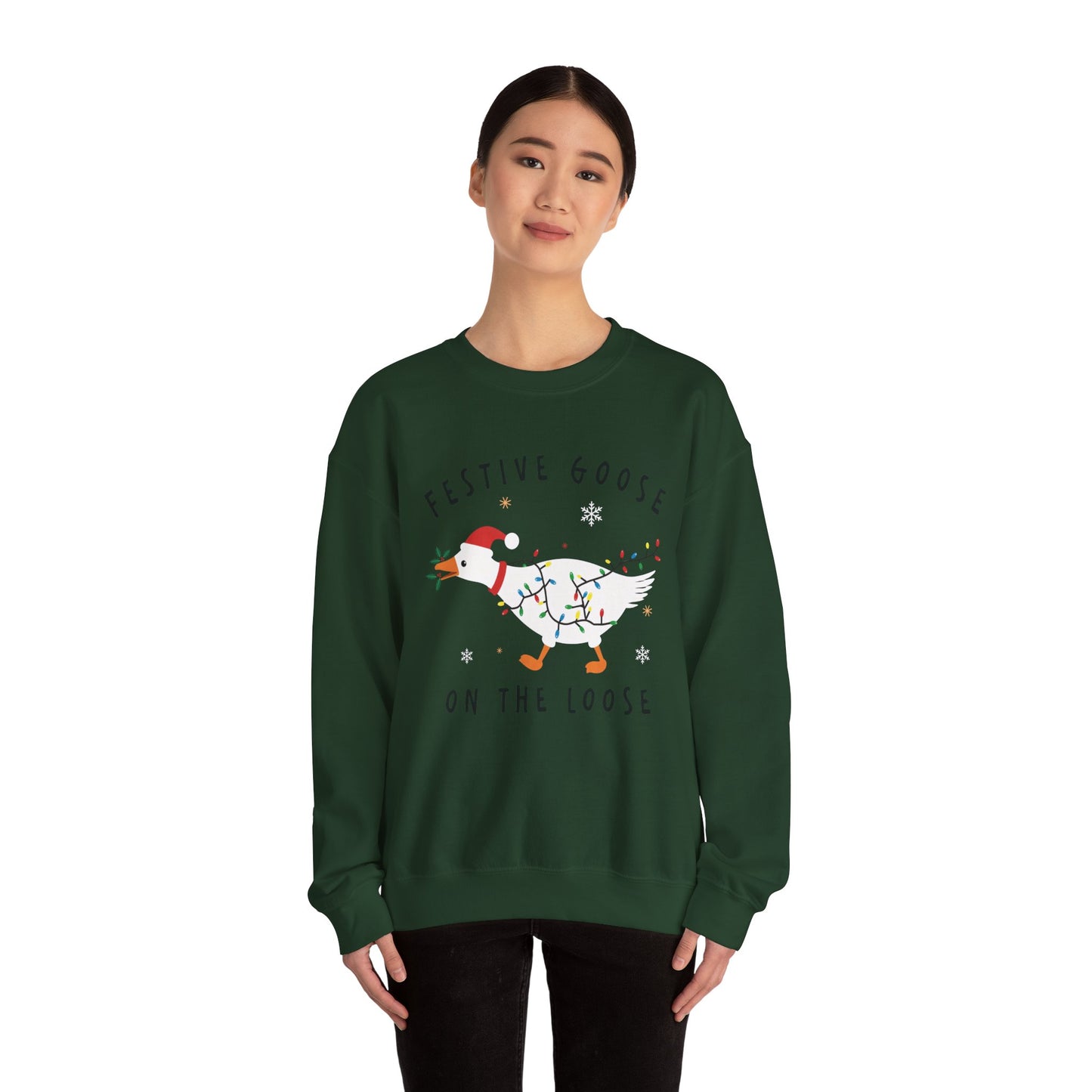 Festive Goose on the Loose Sweatshirt