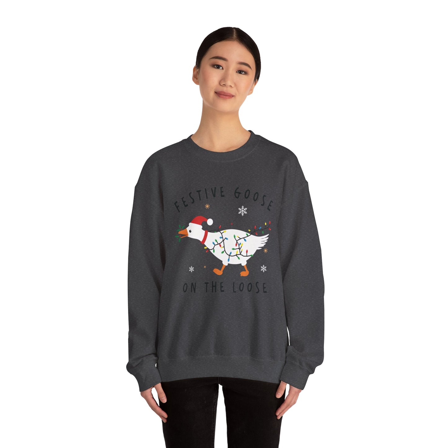 Festive Goose on the Loose Sweatshirt
