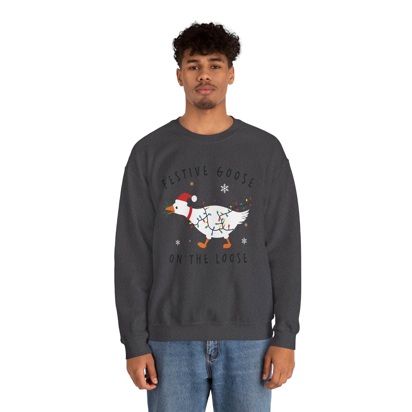 Festive Goose on the Loose Sweatshirt