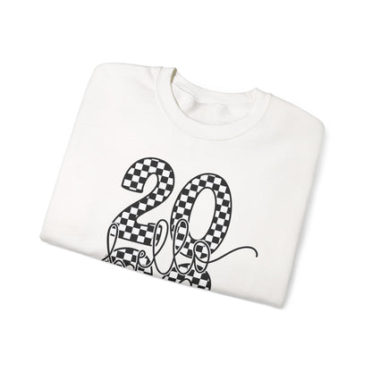 Hello 2026 Checkered Sweatshirt