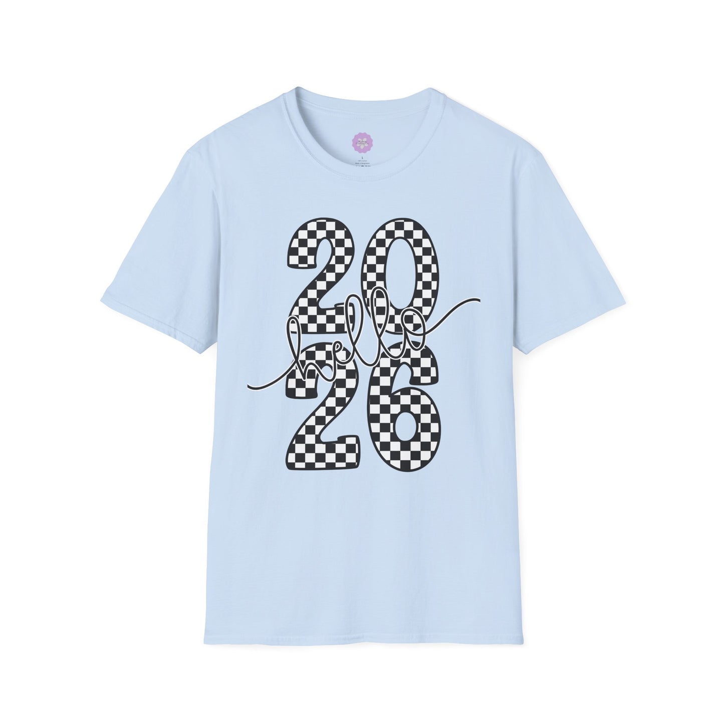 Hello 2026 Checkered Shirt