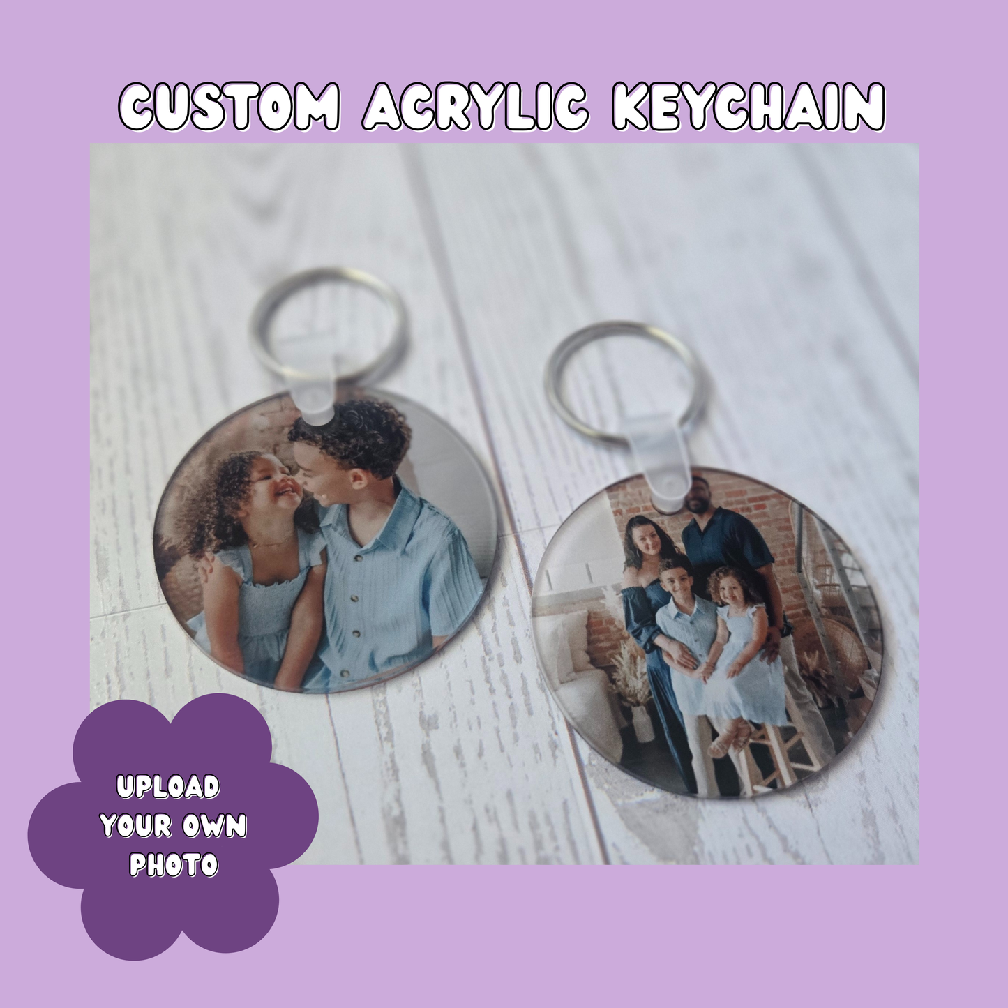 Custom Photo Acrylic Keychain