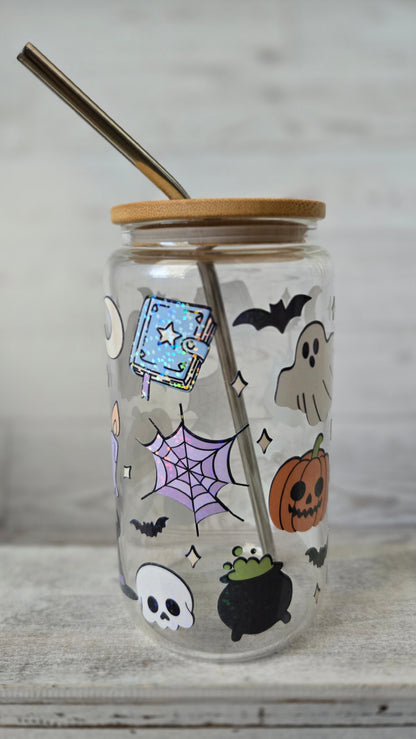Haunted Magic Clear 16oz Glass Cup