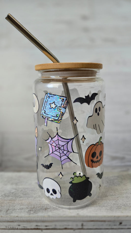 Haunted Magic Clear 16oz Glass Cup