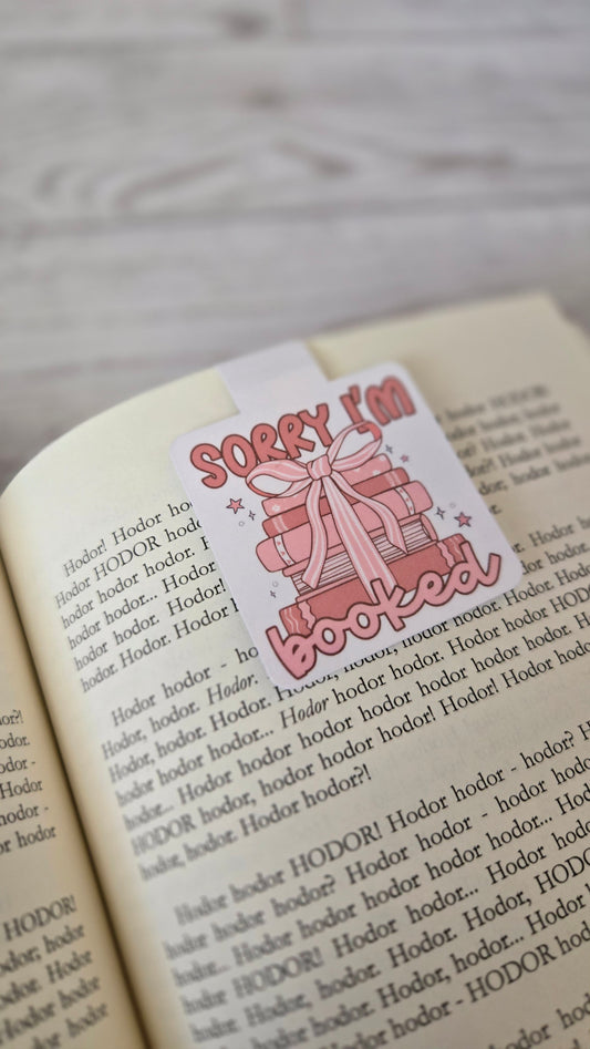 Sorry I’m Booked Magnetic Bookmark