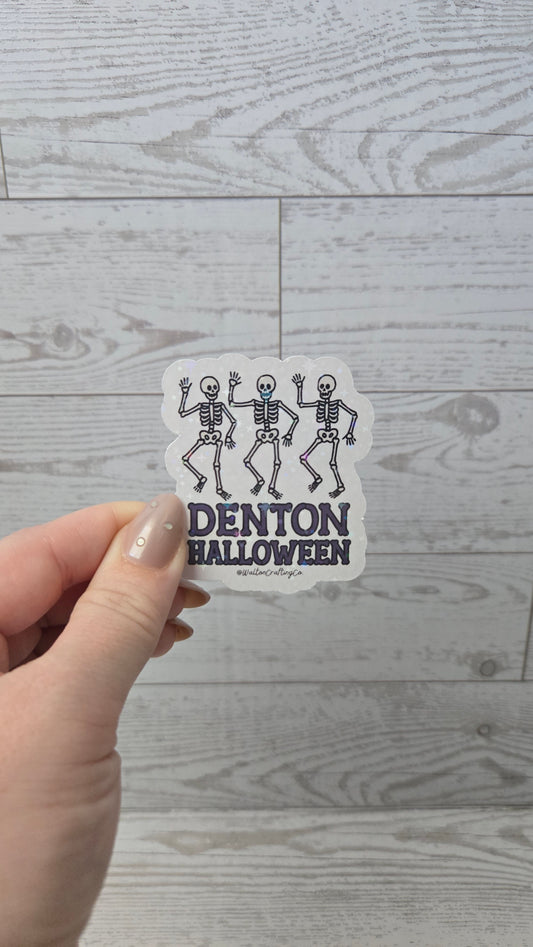 Denton Halloween Skeletons Sticker