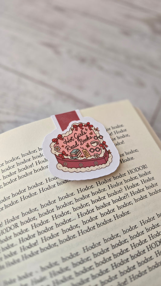 Hot Girls Read Books  Magnetic Bookmark