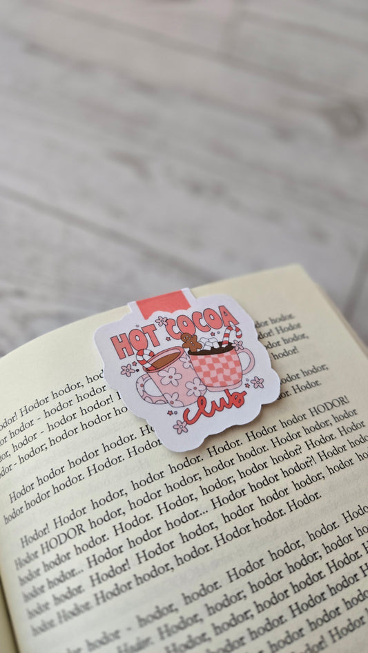 Hot Cocoa Club Magnetic Bookmark
