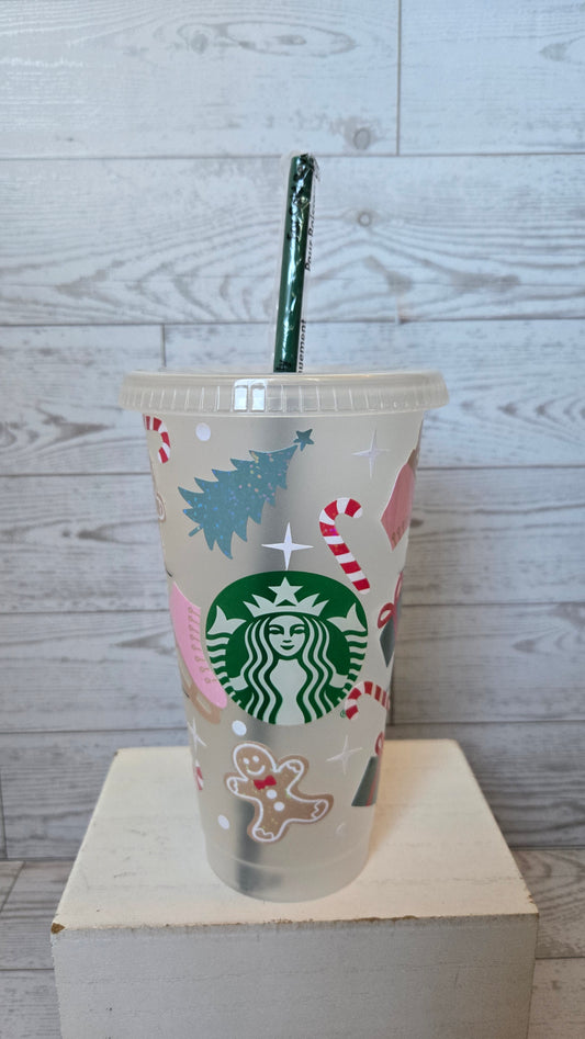 Winter Skate Wonderland 24oz Starbucks Cold Cup -Limited Edition