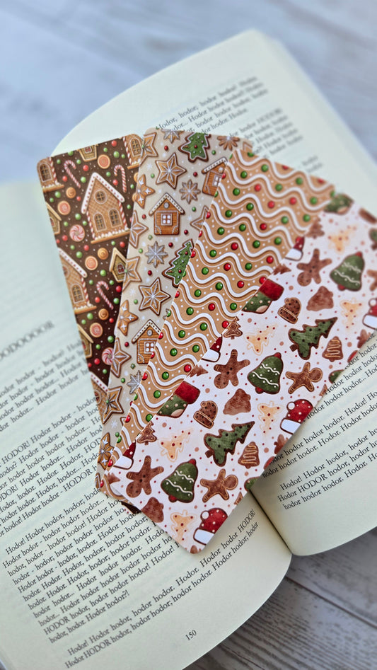 Frosted Cookie Cabins Bookmark