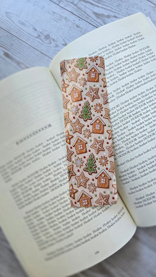 Frosted Cookie Cabins Bookmark