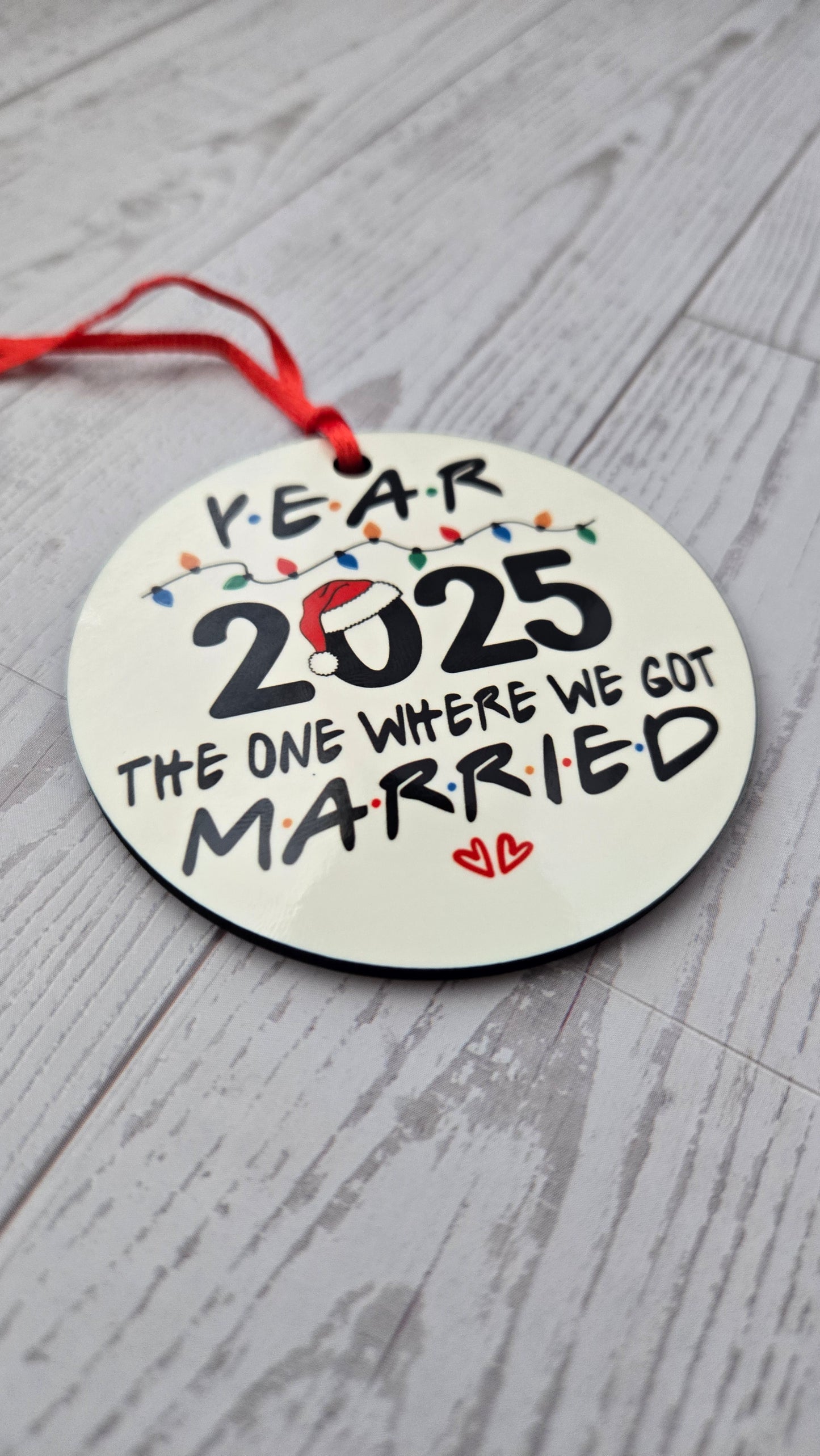 The One Where We Got Married Christmas Ornament