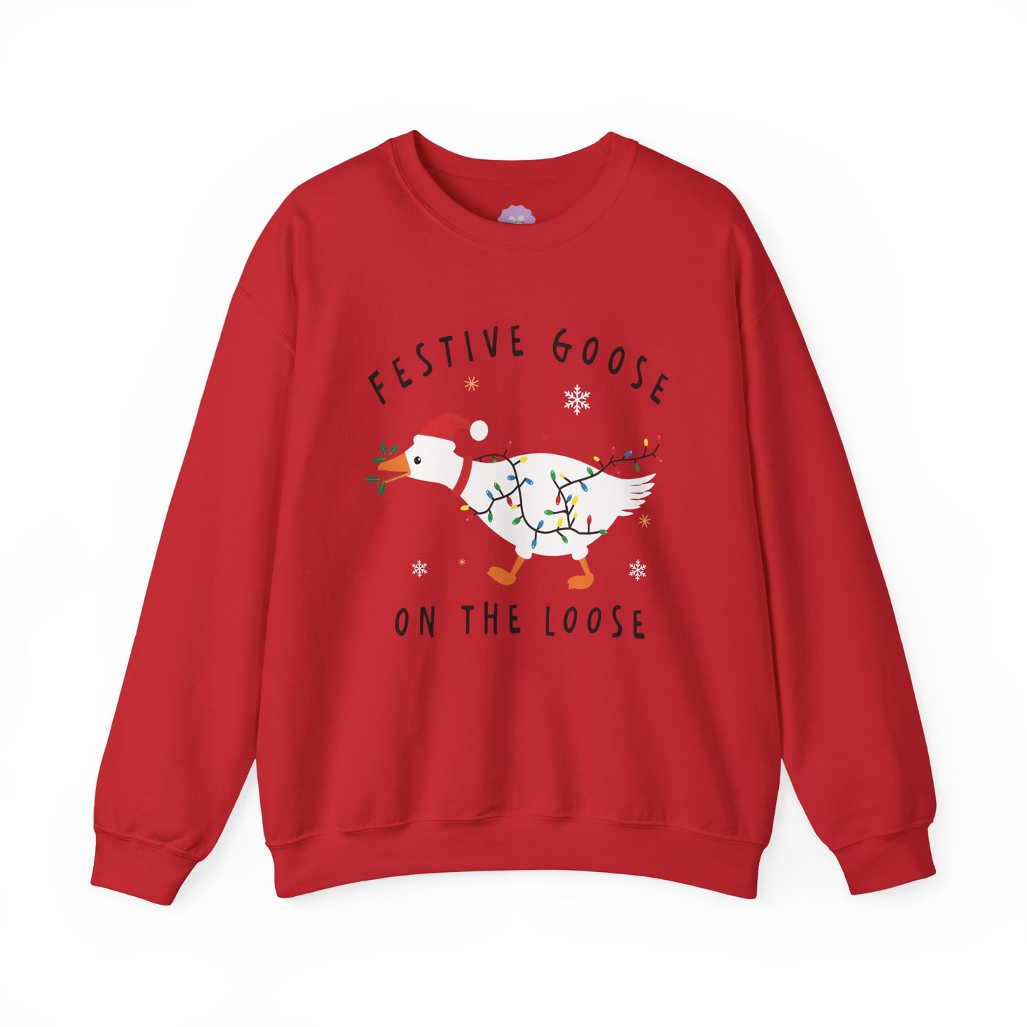 Festive Goose on the Loose Sweatshirt