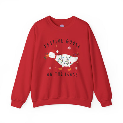 Festive Goose on the Loose Sweatshirt