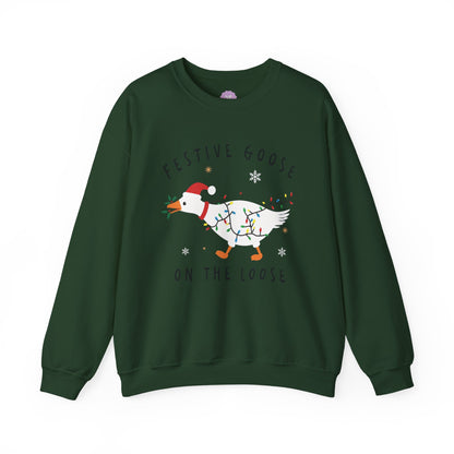 Festive Goose on the Loose Sweatshirt