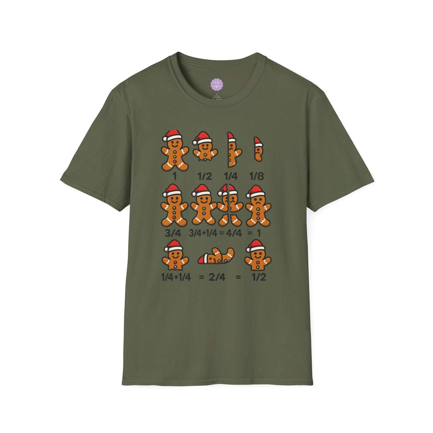 Gingerbread Fractions Shirt