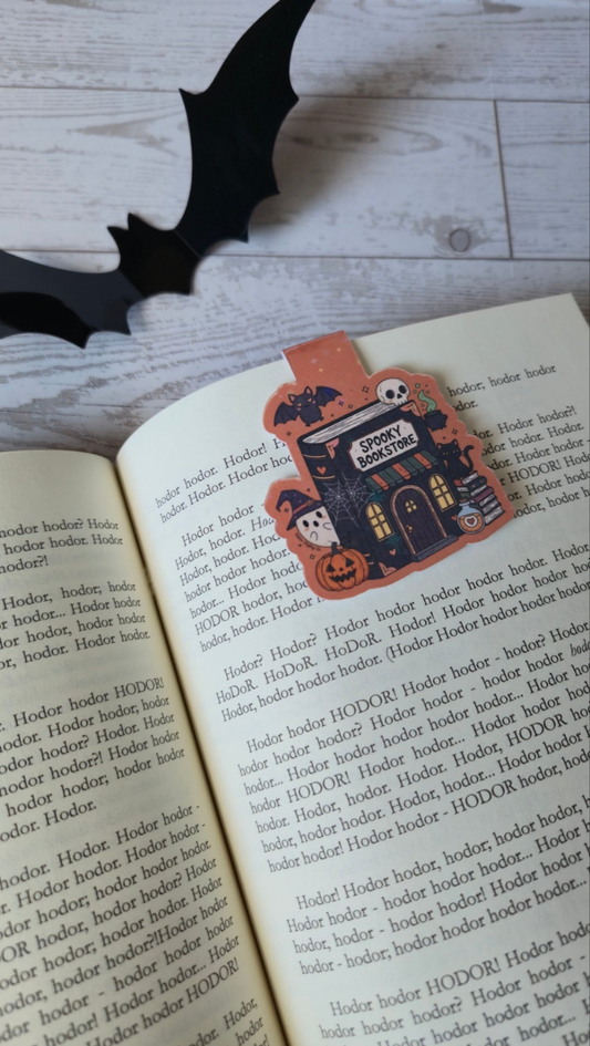 Spooky Bookstore Magnetic Bookmark