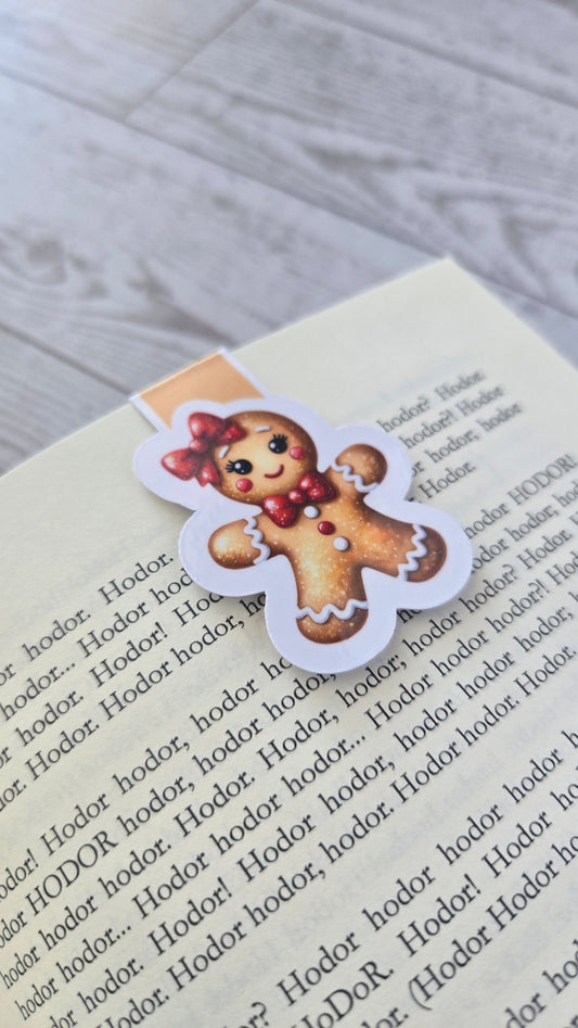 Gingerbread Girl Magnetic Bookmark