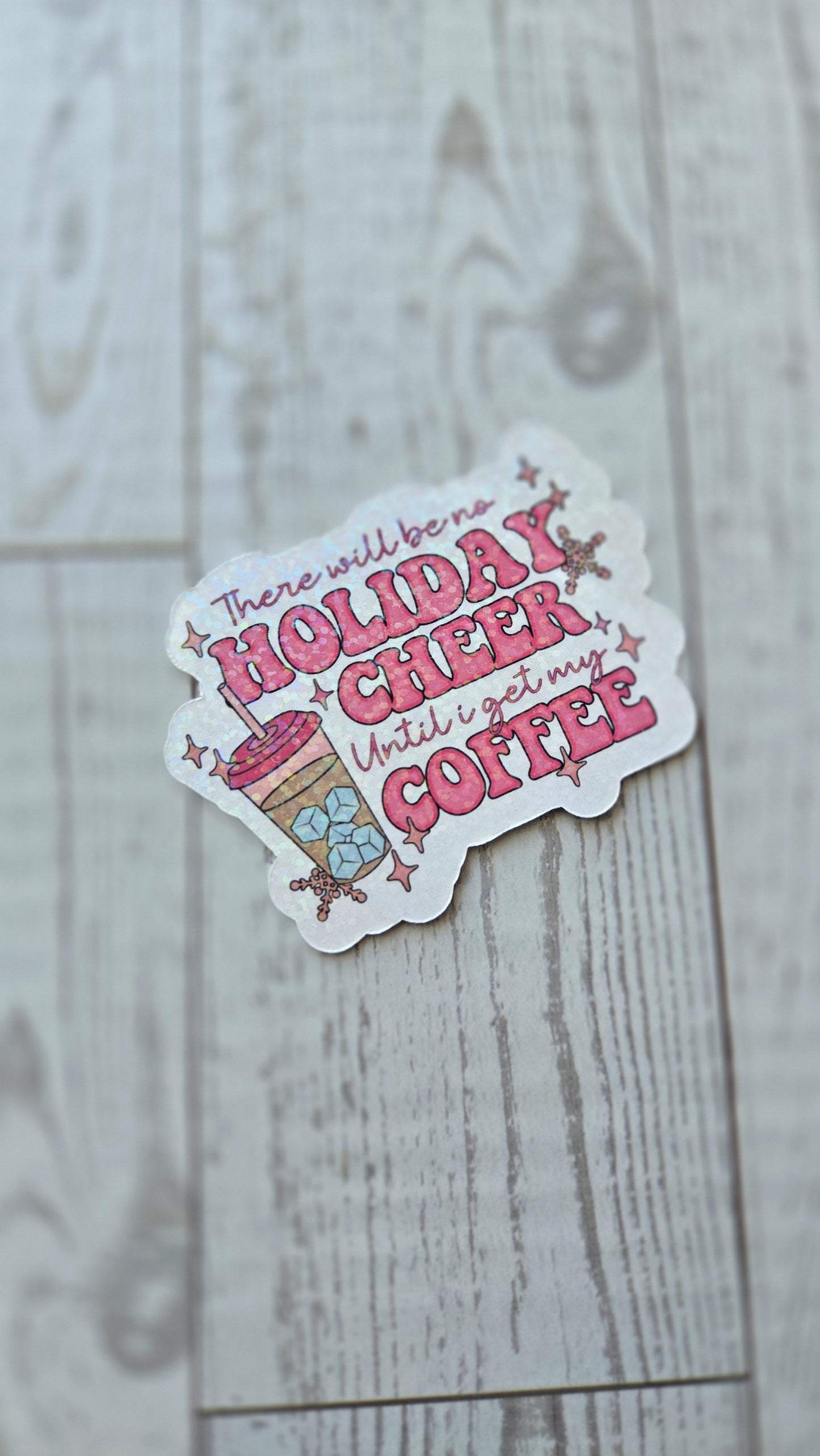 Holiday Cheer Coffee Sticker